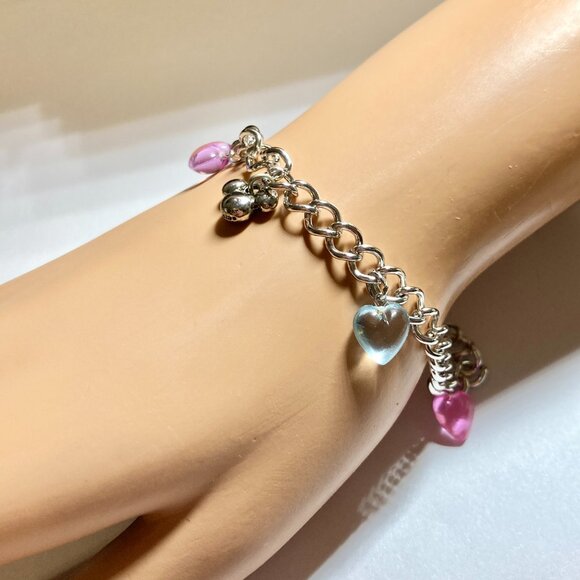 Vintage Disney Mickey Mouse Ears Charm Bracelet Disneyana Starter Silver Tone - Picture 3 of 13